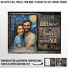 Custom Photo Car Visor Clip - Personalized Anniversary Wedding Gifts For Husband And Wife, Him And Her - Drive Slow, Love Grows