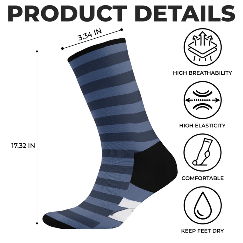 Custom Crew Socks - Personalized Anniversary Wedding Gifts For Husband And Wife, Dog Dad And Mom - Just Us And The Dog Life