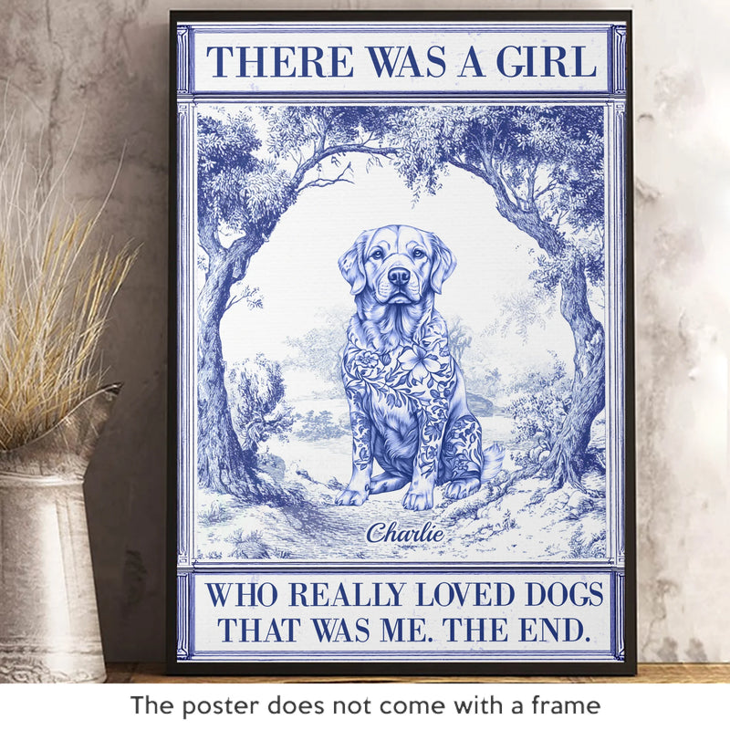 Custom Vertical Poster - Personalized Birthday Gifts For Dog Lovers, Dog Dad And Mom - Crazy Dog Lady