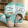 Custom Crew Socks - Personalized Birthday Gifts For Dog Lovers, Dog Dad And Mom - I Can't Get Up Right Now