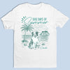 Custom Unisex T-shirt, Premium T-shirt, Hoodie - Personalized Summer Vacation And Travel Gifts For Dog Lovers, Dog Dad And Mom - Living My Best Dog Days