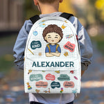 Custom Name Girl Affirmation Gifts for Kids - Personalized Kid Backpack Combo
