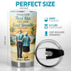 Custom Tumbler - Personalized Anniversary Wedding Gifts For Husband And Wife, Him And Her - First Kiss, Endless Love Journey
