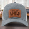 Gorra Con Parche De Cuero Personalizada - Regalos De Cumpleaños Personalizados Para Papá, Abuelo - Abuelos Llenos De Bendiciones