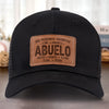 Gorra Con Parche De Cuero Personalizada - Regalos De Cumpleaños Personalizados Para Papá, Abuelo - Abuelos Llenos De Bendiciones