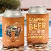 Custom Leather Can Cooler - Personalized Anniversary Wedding Gifts For Campers, Husband And Wife, Him And Her - Cheers To S’more Adventures