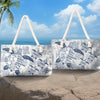 Custom Canvas Beach Bag - Personalized Summer Vacation And Travel Gifts For Women, Grandma - Turtle Crew Needs A Nana