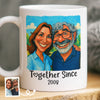 Custom Photo Funny Caricature Mug - Personalized Anniversary Wedding Gifts For Husband And Wife, Him And Her - I'm Yours No Returns Or Refunds