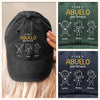 Gorra de Béisbol Personalizada de Mezclilla Vintage Lavada – Regalos de Cumpleaños Personalizados para Papá, Abuelo – Este Abuelo Pertenece