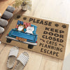 Custom Home Decor Decorative Mat - Personalized Birthday Gifts For Cat Lovers, Cat Mom And Dad - Crazy Cat People Live Here