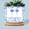 Custom Home Decor Ceramic Plant Pot - Personalized Best Friend Birthday Gifts For Women - Time Nurtures Everlasting Bonds