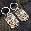 Custom Keychain - Personalized Birthday Camping Gifts For Husband And Wife, Dog Cat Lovers - Camper Vibes Only