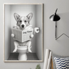 Custom Photo Bathroom Vertical Poster - Personalized  Birthday Gifts For Dog Cat Lovers, Dog Dad And Mom, Cat Owners - Do Not Disturb, I’m Reading The Dog Times