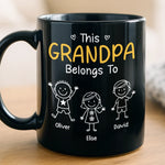 Custom Name Grandpa Gifts for Grandfathers - Personalized Mugs