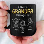 Custom Name Grandpa Gifts for Grandfathers - Personalized Mugs