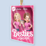 Custom Name Besties Christmas Gifts for Best Friends - Personalized Ornament