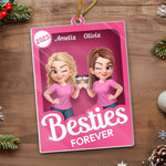 Custom Name Besties Christmas Gifts for Best Friends - Personalized Ornament