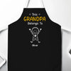 Custom Apron - Personalized Birthday Gifts For Dad, Grandpa - This Grandpa Loves His Crew