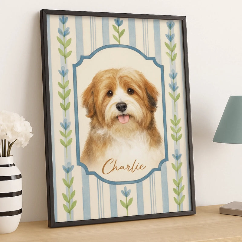 Custom Photo Vertical Poster - Personalized Pet Memorial Sympathy Gifts For Dogs, Cats - Joy In Every Wag