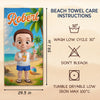 Custom Beach Towel - Personalized Summer Vacation And Travel Gifts For Family, Kids - Pool Party Pro