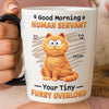 Custom 12oz Cat Handle Ceramic Mug - Personalized Birthday Gifts For Cat Lovers, Cat Mom And Dad - World’s Smallest, Fluffiest Dictator