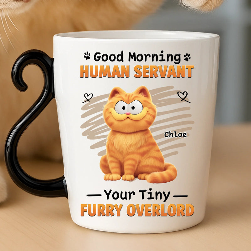 Custom 12oz Cat Handle Ceramic Mug - Personalized Birthday Gifts For Cat Lovers, Cat Mom And Dad - World’s Smallest, Fluffiest Dictator