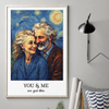 Custom Photo Vertical Poster, Canvas - Personalized Anniversary Wedding Gifts For Husband And Wife, Him And Her - Two Souls Forever Under The Stars