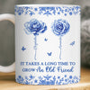Custom Mug - Personalized Best Friend Birthday Gifts For Women - Blooms Of A Timeless Friendship