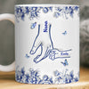 Custom 3D Inflated Effect Printed Mug - Personalized Birthday Gifts For Mom, Grandma - Hand In Hand Through Life