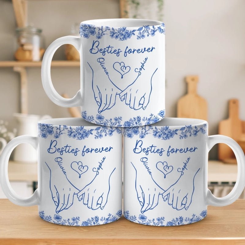 Custom Mug - Personalized Best Friend Birthday Gifts For Women - Laughing Together, Always