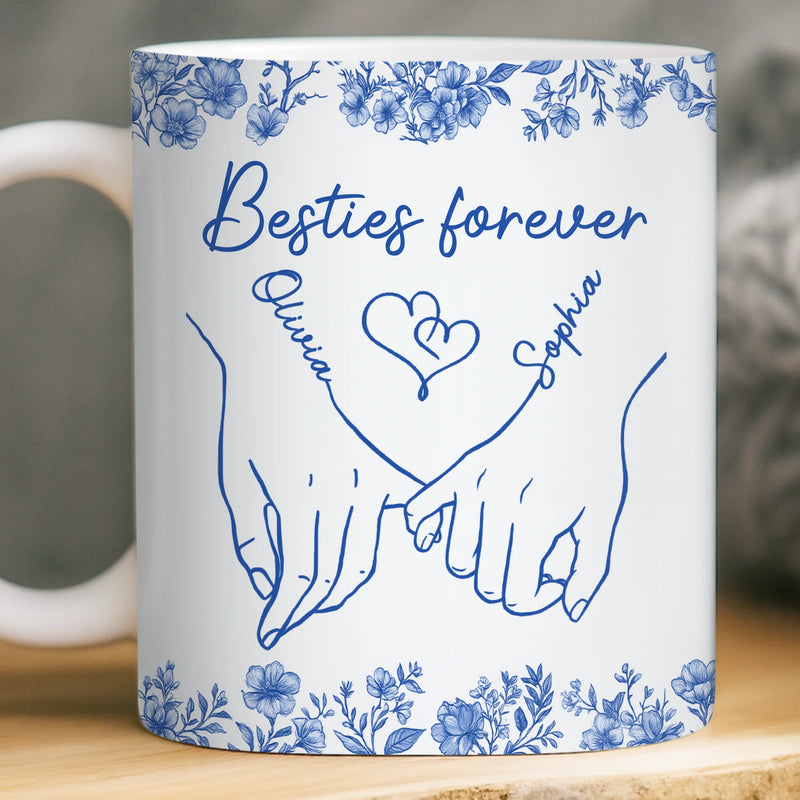 Custom Mug - Personalized Best Friend Birthday Gifts For Women - Laughing Together, Always