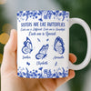 Custom Mug - Personalized Best Friend Birthday Gifts For Women - Sisters Bloom On Colorful Wings