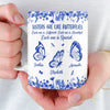 Custom Mug - Personalized Best Friend Birthday Gifts For Women - Sisters Bloom On Colorful Wings