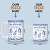 Custom Mug - Personalized Best Friend Birthday Gifts For Women - Sisters Bloom On Colorful Wings