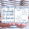 Custom Mug - Personalized Best Friend Birthday Gifts For Women - Wishing You Were Right Here