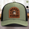 Custom Shaped Leather Patch Hat - Personalized Birthday Gifts For Dog Lovers, Dog Dad And Mom - Proud Dog Dad
