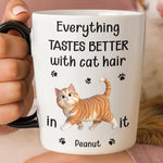 Custom Name Funny Cat Gifts for Cat Lovers - Personalized Cat Handle Mug