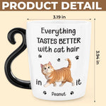 Custom Name Funny Cat Gifts for Cat Lovers - Personalized Cat Handle Mug