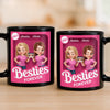 Custom Black Mug - Personalized Best Friend Birthday Gifts For Women, Besties, Sisters, BFF - Partners In Crime