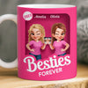 Custom Mug - Personalized Best Friend Birthday Gifts For Women, Besties, Sisters, BFF - Partners In Crime Sisters Forever