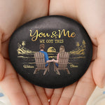 Custom Name Sunset Couple Gifts - Personalized UV Printed Rock