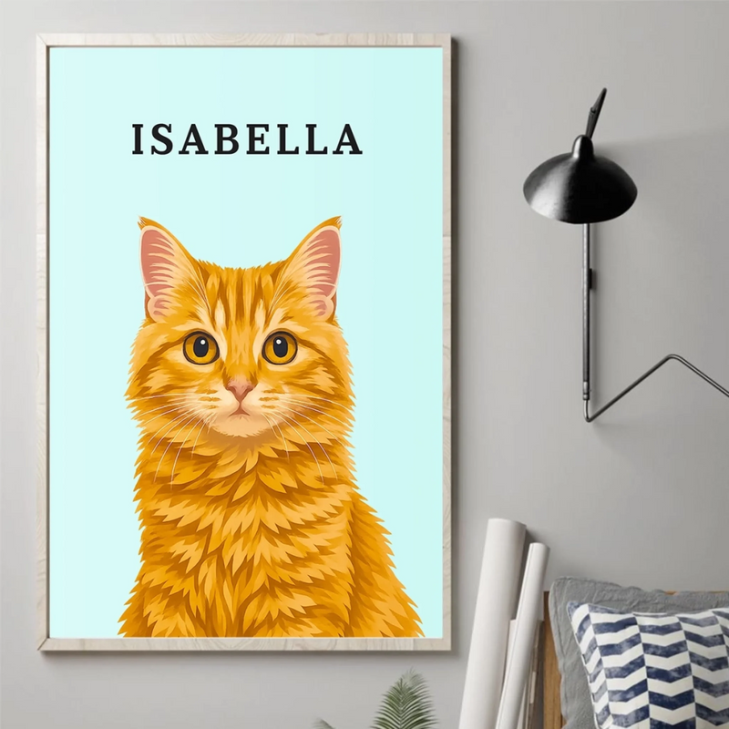 Custom Photo Vertical Poster - Personalized Pet Memorial Sympathy Gifts For Dogs, Cats - My Hooman Loves Me This Much
