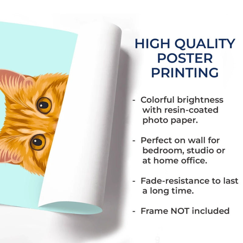 Custom Photo Vertical Poster - Personalized Pet Memorial Sympathy Gifts For Dogs, Cats - My Hooman Loves Me This Much