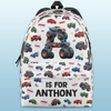 Custom Kids Backpack - Personalized Back To School Gifts For Kids - Big Wheels Bigger Dreams