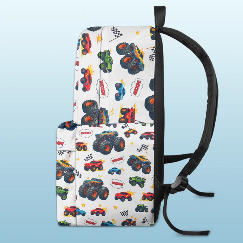Custom Kids Backpack - Personalized Back To School Gifts For Kids - Big Wheels Bigger Dreams
