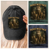 Custom Photo Vintage Washed Denim Baseball Cap - Personalized Birthday Gifts For Dad, Grandpa - Loyal Hearts In One Pack