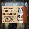 Custom Wood Sign - Personalized Birthday Gifts For Cat Lovers, Cat Mom And Dad - Warning, Cat Hair Zone
