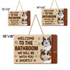 Custom Wood Sign - Personalized Birthday Gifts For Cat Lovers, Cat Mom And Dad - Warning, Cat Hair Zone