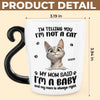 Custom 12oz Cat Handle Ceramic Mug - Personalized Birthday Gifts For Cat Lovers, Cat Mom And Dad - World’s Tiniest Fur Baby