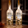 Custom Bottle Lamp - Personalized Anniversary Wedding Gifts For Husband And Wife, Him And Her - First Kiss, Endless True Love